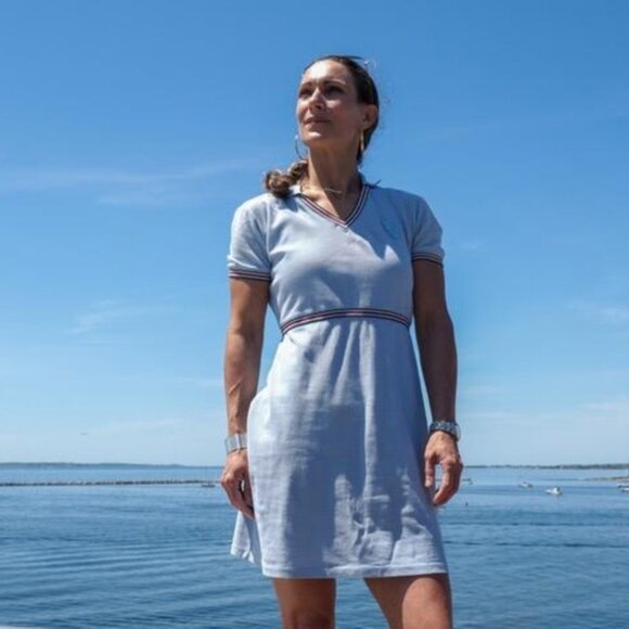 🛡️Gucci Equestrian Coat Of Arms Sherry Web Polo Dress - Picture 6 of 15